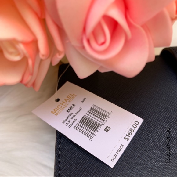 Michael kors Karla large MF SLIM phone wallet navy - Picture 5 of 6